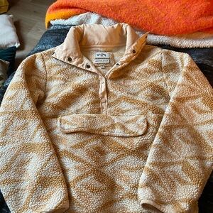 Billabong Adventure Division Sherpa Jacket - Tan and Cream